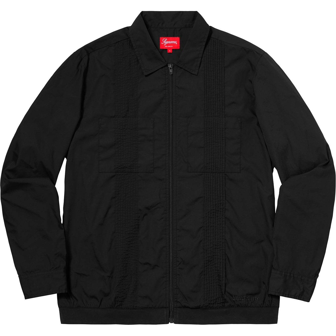 Pin Tuck Zip Up Shirt view 5